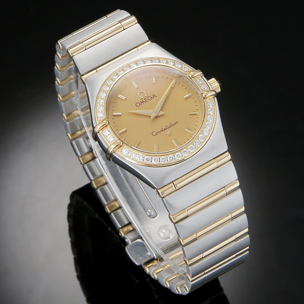 오메가 컨스틸레이션 콤비 풀바 다이아베젤 상세 이미지