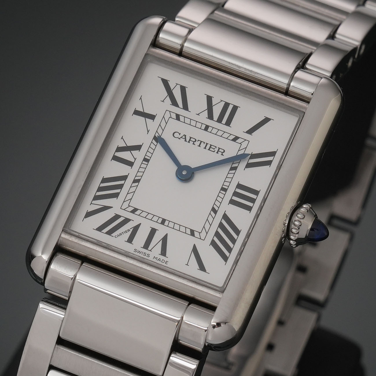 까르띠에 탱크 머스트 라지 스틸 상세 이미지